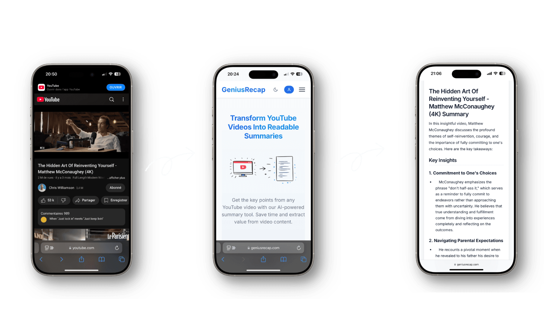 Illustration of content transformation